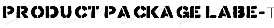 Product Package Labe字体转换